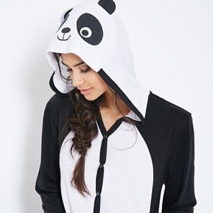 Forever 21 Panda-hood PJ Onesie